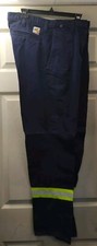 2 pairs Cathartt Flame Resistant Hi Vis Men  s Size 34x32 Blue Uniform Work Pants