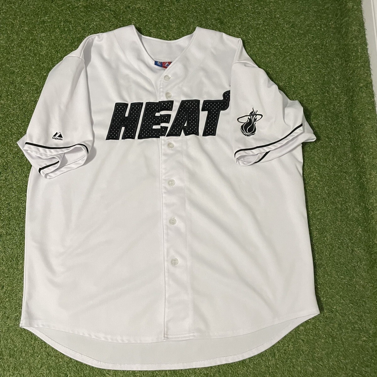VTG Majestic Nba Miami Heat 6 Lebron James Baseball Jersey
