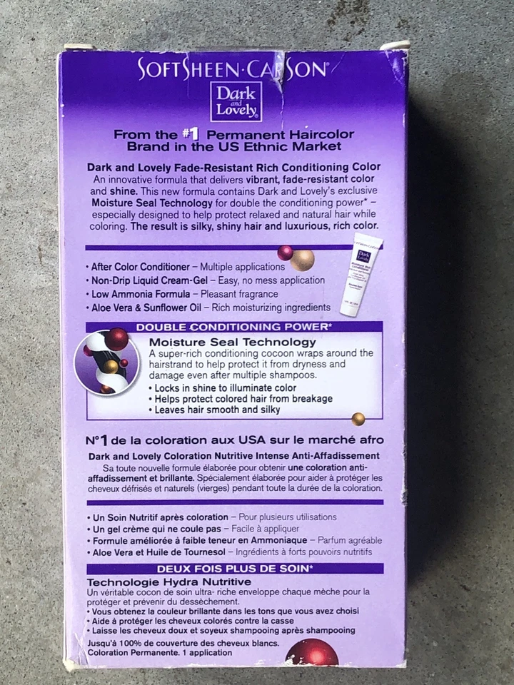 Color de cabello permanente SoftSheen Carson oscuro y encantador para mujer - #371 negro azabache 2 Foto 2 de 3