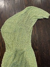 ASOS one-shoulder Green Sequin Dress, Size US 2, Worn Once!!!