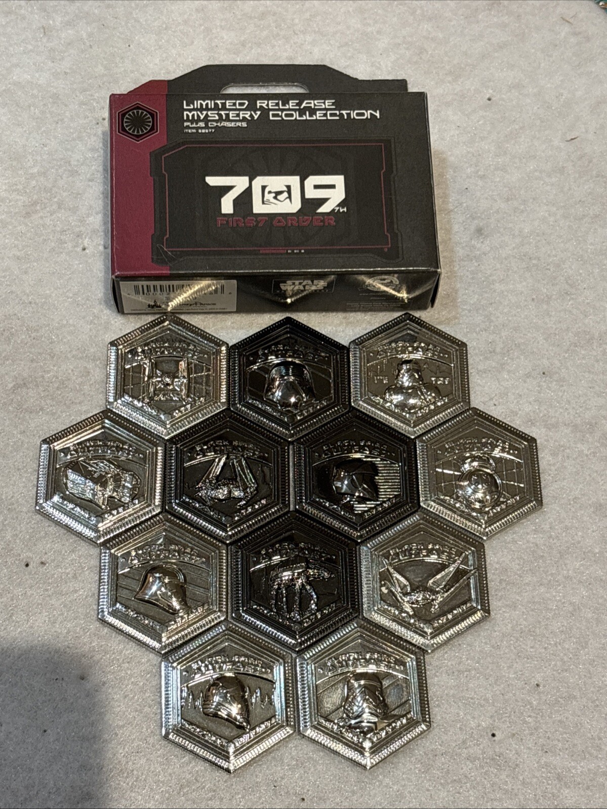 Disney Star Wars First Order 709 Pin Complete Set Of 12 W Chaser Read Desc