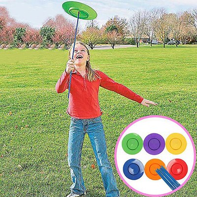6Pcs Acrobatic Turntable Boomerang Balance Skills Flying Disc Juggling Plates