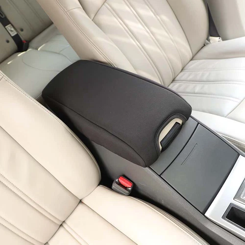 Black Center Console Armrest Lid Pad Cover for Charger Chrysler 300C 2004-2010 - Picture 5 of 10