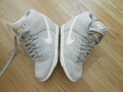 nike dunk sky high wedge trainers