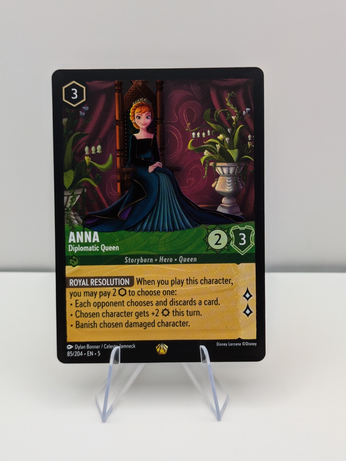Anna - Diplomatic Queen | Disney Lorcana Shimmering Skies 85/204 NM Pack Fresh