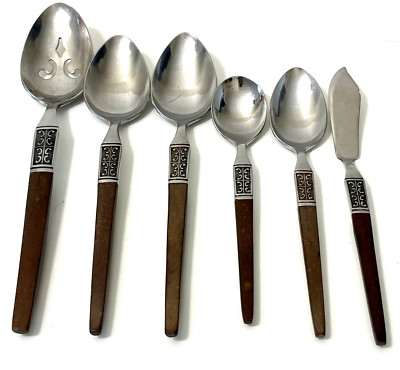 Ekco Eterna La Joya - Misc Set of 6 - Spoon Knife MCM stainless steel flatware
