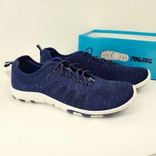 RocSoc Men's Size 10 Water Shoes Rafting Tubing Running Navy Blue ML9012-2