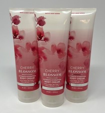 3 BATH  BODY WORKS CHERRY BLOSSOM ULTIMATE HYDRATION CREAM LOTION SHEA 8 OZ