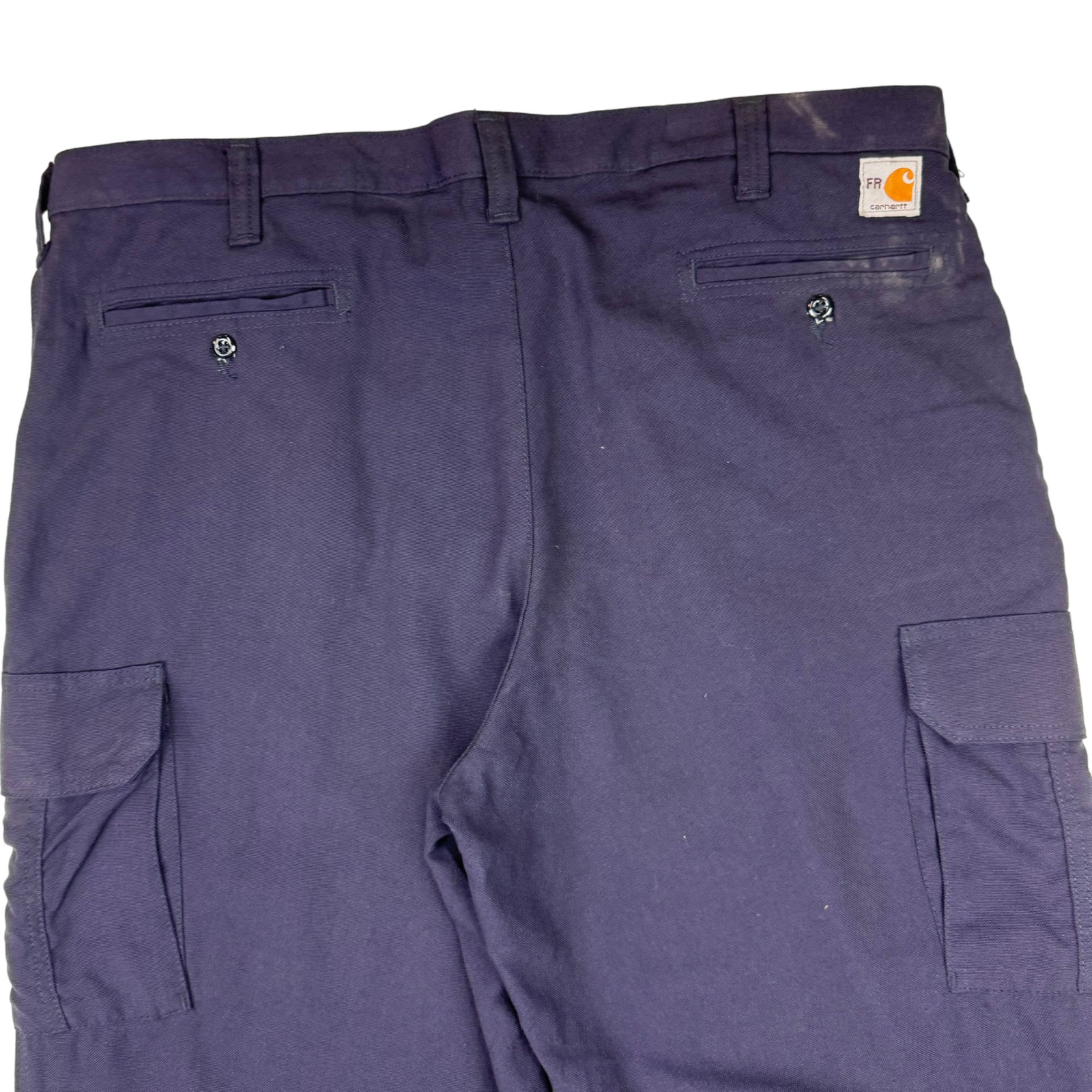 Carhartt FR Men's Blue Cargo Work Pants Size 40 image 3