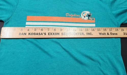 Vintage 80s MIAMI DOLPHINS NFL T Shirt Fits Mens Size Small - Picture 4 of 8