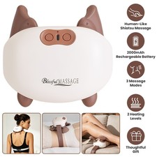 Human-Like Neck Massager w/ Heat Cordless Neck Massager Ideal Gift for Women Men