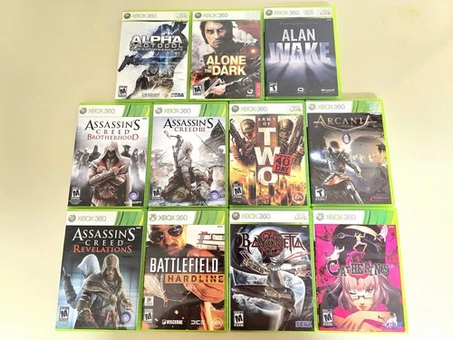 Xbox 360 Game LOT Assassin Creed Bayonetta Catherine