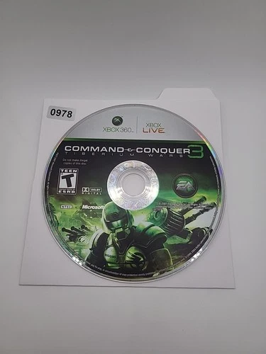 Command and Conquer 3 Tiberium Wars for Xbox 360 Disc Only NO Usps TRACKING
