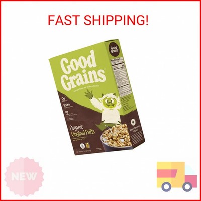 Good Grains Organic Original Puffs Cereal - No Refined Sugar (0G), Excellent Sou