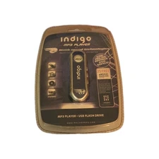 Rare SEALED Flash Music Drive MP3 Digital Player & USB Flash 1GB NEW Indigo