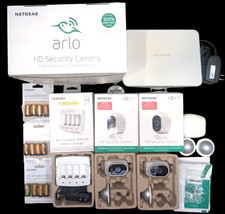 NETGEAR Arlo VMB3000 3 cámaras, estación base, 12 baterías Tenergy, cargador OEM