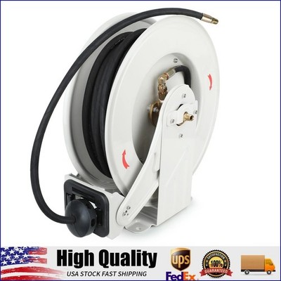 Fuel Hose Reel Retractable Oil Hose Reel 1/4'' x 50 ft Grease Hose Reels 5800 psi