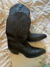 Ariat Damen Größe 5 Schwarz Leder Westernstiefel