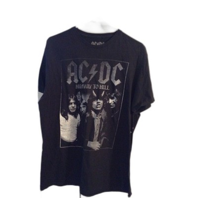 Concert T Shirt AC DC Black Highway to Hell Large L 