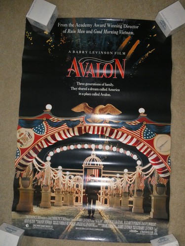 Vintage 1990 Original Movie Theatre Poster Avalon 40x27"