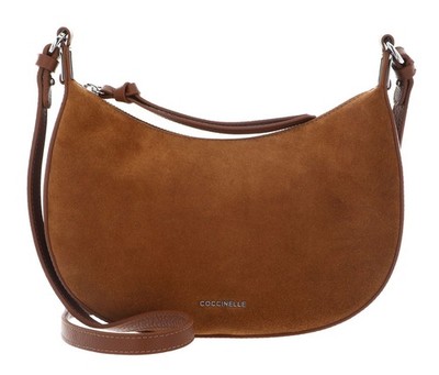COCCINELLE Fujiko Suede Bi Mini Bag Umhängetasche Tasche Cognac