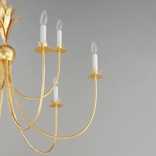 Maxim Paloma 36" Candle - Gold, Champ, Gld Leaf 9-Light - Picture 4 of 4