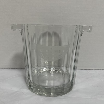 Vintage Moet & Chandon Petit Liqueur Etched Glass Ice Bucket (11C) MO#8619