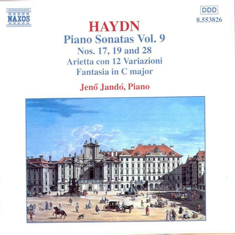 8553826 Jeno Jando Haydn: Piano Sonatas 17, 19, 28, Arietta, Fantasia CD 8553826