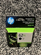 Genuine HP 62XL Black Ink Cartridge C2P05AN Date: March 2024
