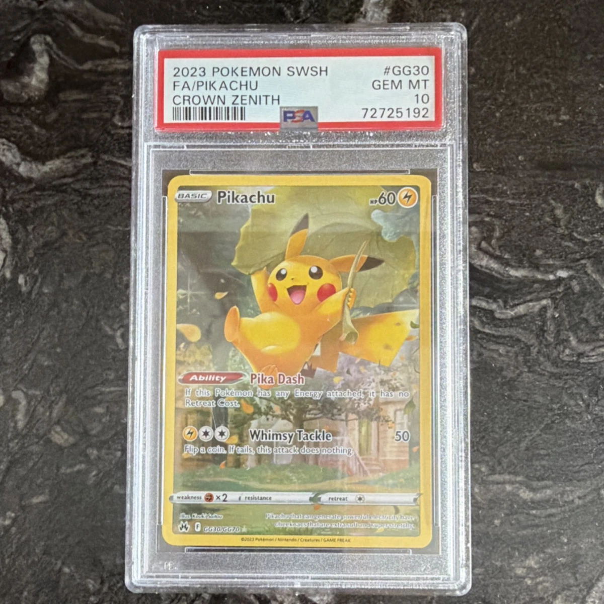 Lightning Pikachu Pokémon TCG Professional Sports Authenticator