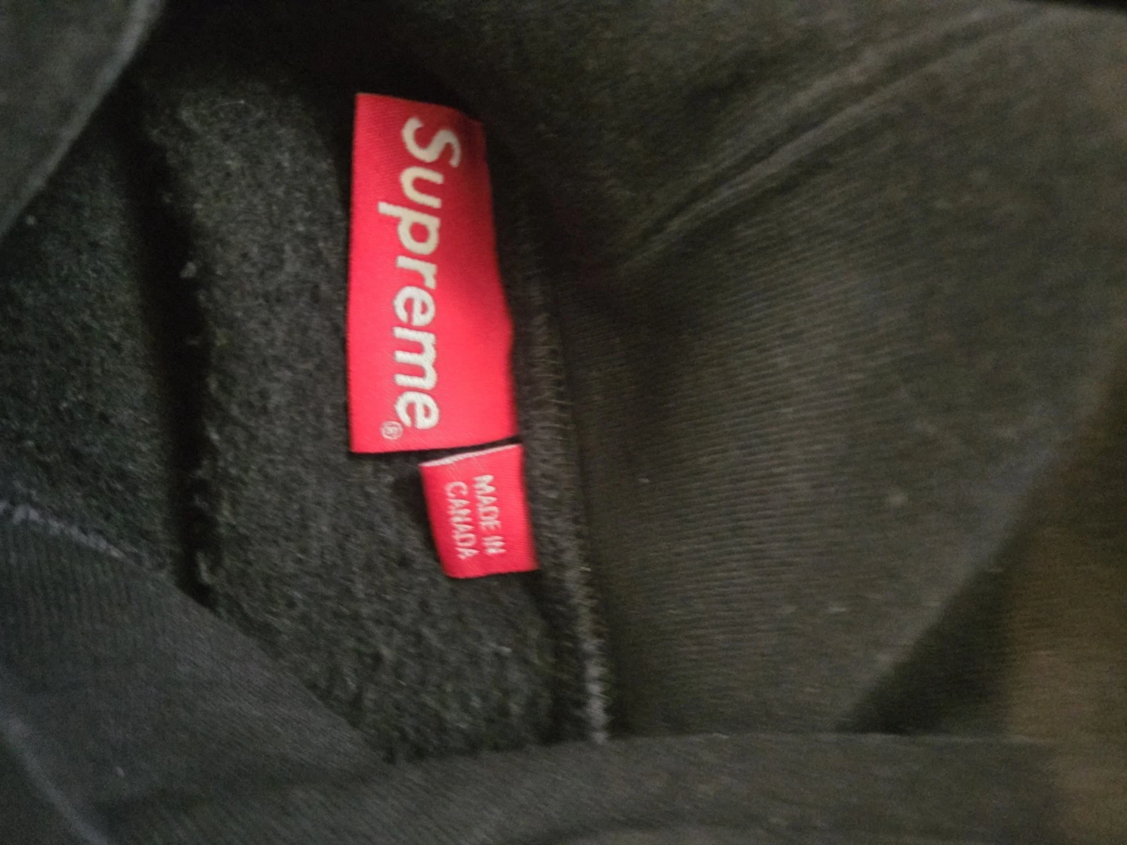 Supreme Small Box Logo Felpa con Cappuccio Nera Uomo Taglia S