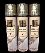   3pk SPA LUXURY VANILLA SUGAR ALL-OVER BODY MIST FRAGRANCE SPRAY 7oz YUMMY   