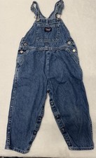 OshKosh B'gosh Jeans Overalls Kids 3T Blue Denim 90  To 2000 Pink Girls