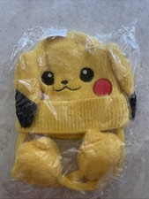 Pokemon Pikachu Knit Hat One Size Fit Kids - New