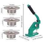 Yescom Grommet Tool Kit #0/#2/#4 Die 4900pcs Eyelets Hole Puncher Press Machine — photo 2