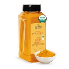 HQOExpress Organic Ground Turmeric Powder   USDA Organic, Non  GMO, Kosher, Lab T