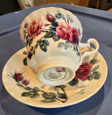 Roy Kirkham English Rose Floral Bone China Coffee Cup & Saucer Set 2-Piece