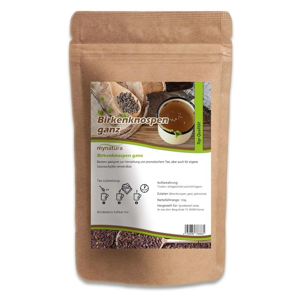 Mynatura Birkenknospen 500G Beutel - FüR Tee AufgüSse Naturkosmetik Birke Vegan-image