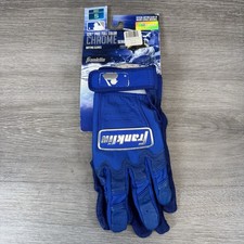 Franklin CFX PRO Full Color Chrome Batting Gloves Blue - Adult Small S