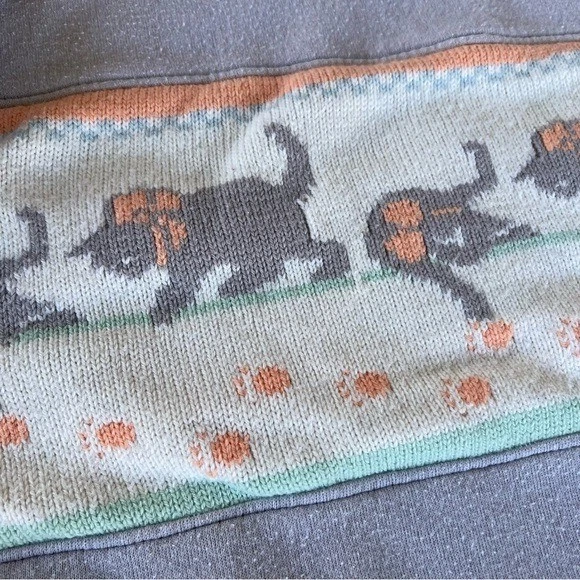 De Colección Divertida Gatito Sudadera Lavanda Gato Patas Arcos Kitsch Gato Dama Jerzees XL Foto 3 de 4