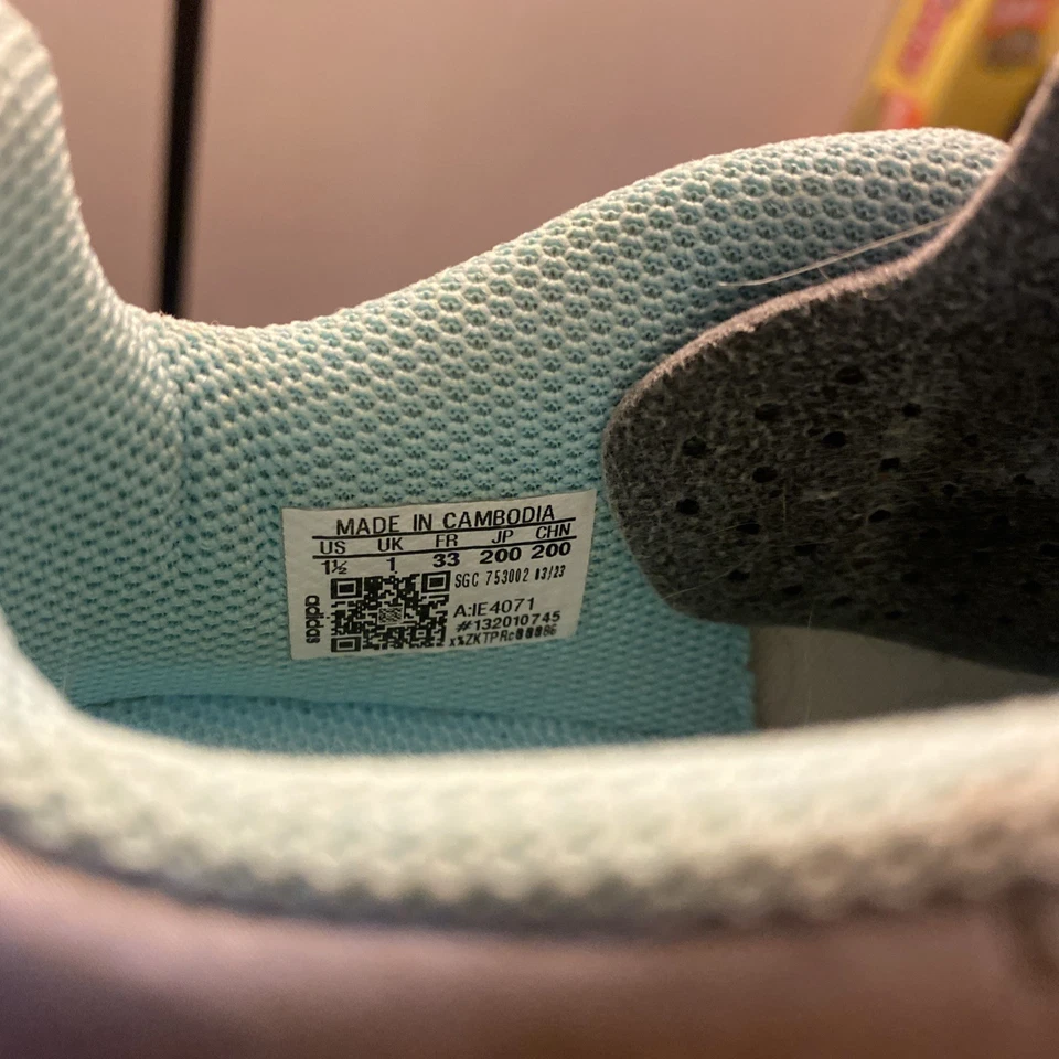 Adidas X Crazyfast Messi Youth Soccer Cleats Size 1.5 Silver Gray Blue IE4071 - Image 4 of 4