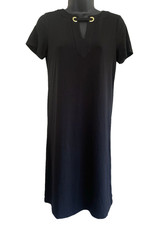 MICHAEL Michael Kors Black Sheath Dress Size XS Rivet SS Minimalist Career