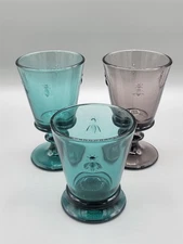 La Rochere France Bee Bumblebee Embossed Mixed Lot Blue Purple - Set of 3