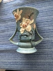 Roseville Art Pottery Vase Blue Flowers