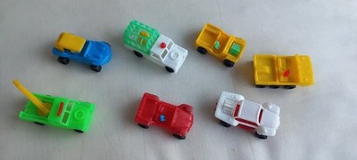 7 X CARS, PLASTIC VEHICLES. MODEL CAR KIOSK MADE SPAIN. LAND ROVER RUIZ