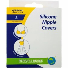 Korbond Silicone Nipple Covers 1 Pair Self Adhesive Reusable Smooth Appearance