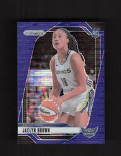 2024 Panini Prizm WNBA #31 Jaelyn Brown Blue Pulsar Prizms #/199