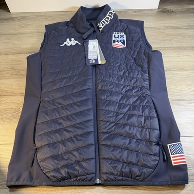 Kappa Gara Stifel U.S. Ski Team Issued Quilted Puffer Vest - Men s Large - USA