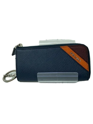 Porte clés PRADA porte carte business cuir marine homme occasion