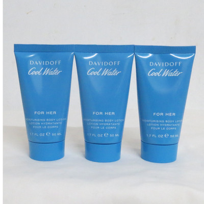 Davidoff Cool Water For Her Moisturising Body Lotion 50ml x 3 (150ml)